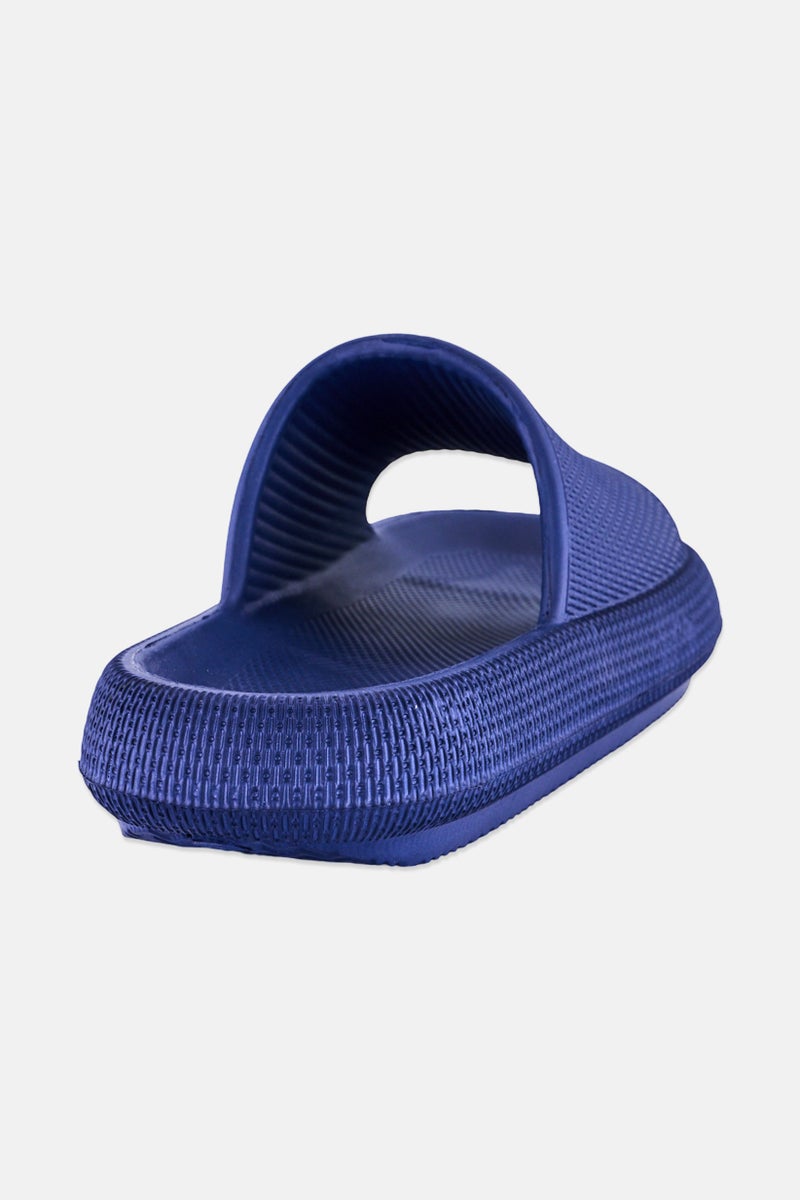 Xti Men Brand Logo Slip On Slides, Navy - Image 4