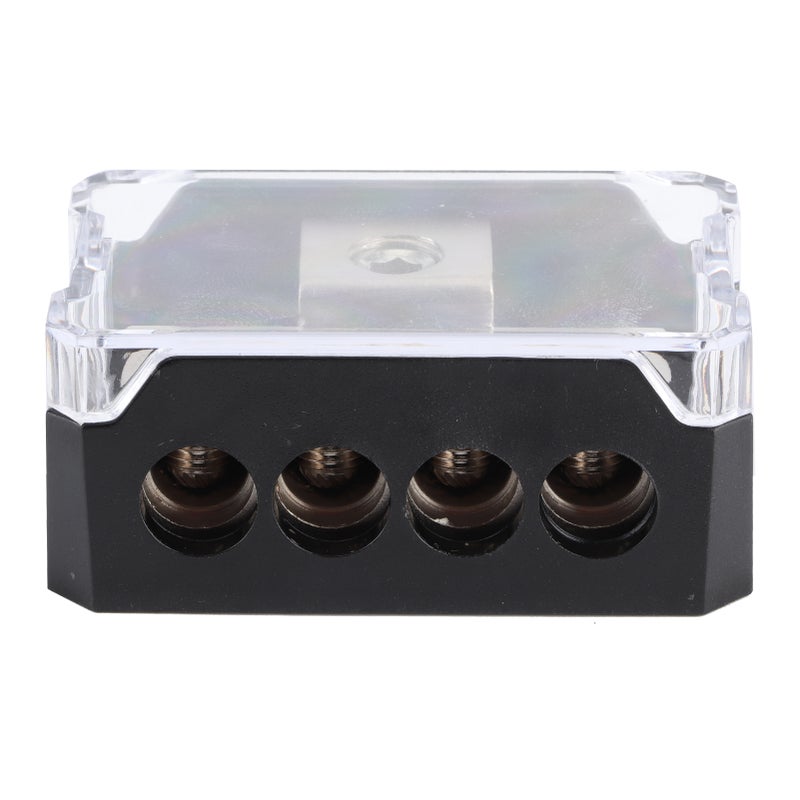 Power Distribution Block 1 Way in 4 Ways Out Car Audio Stereo Amp Splitter Connecting Box - Image 1