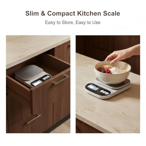 Themisto TH-WS15 Electronic digital Kitchen Weighing Scale |10 Kg|Back Light LCD| Made In India with 1 Year Warranty - Image 5