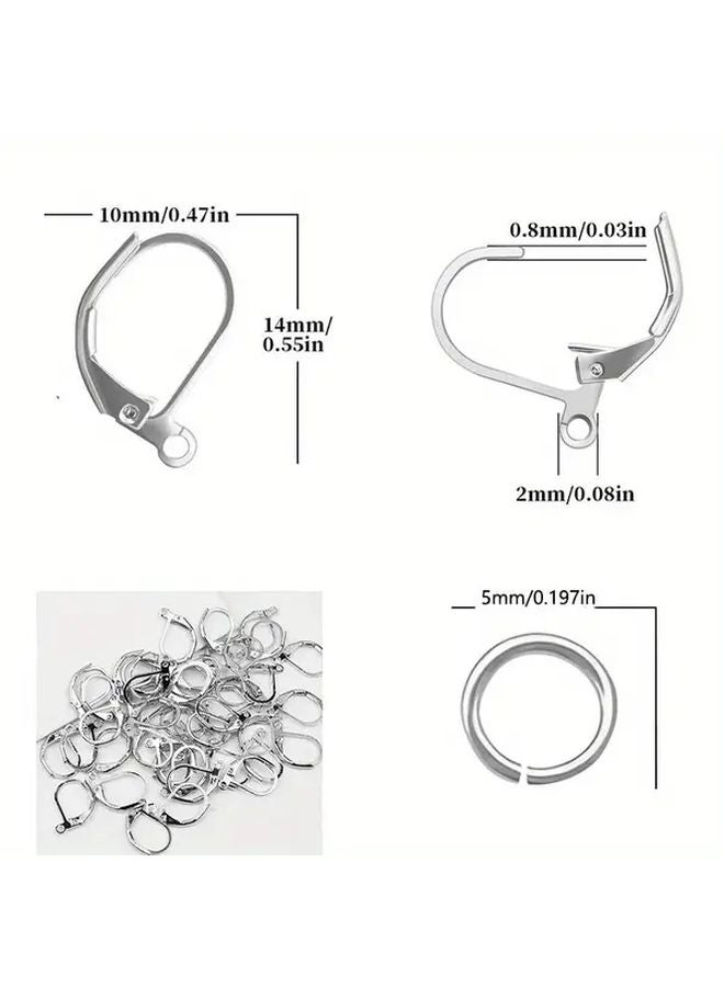 Stainless Steel Ear Hooks And Jump Rings 20pcs DIY Jewelry Making Supplies - Image 4