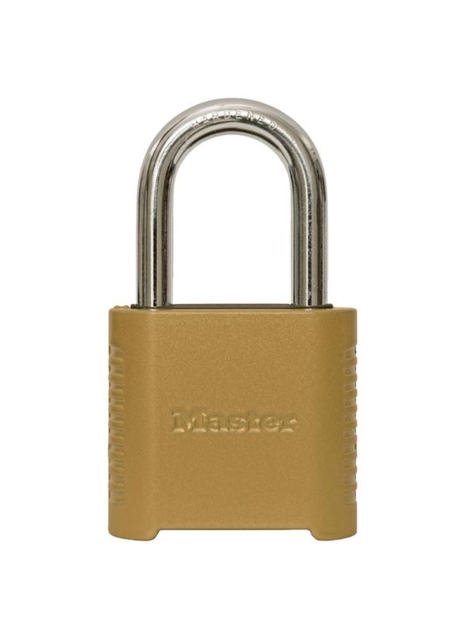 Master Lock Roller Pin Locking Mechanism Outdoor Combination Pad Lock Gold 51mm P62242 (875DLFHC) 
