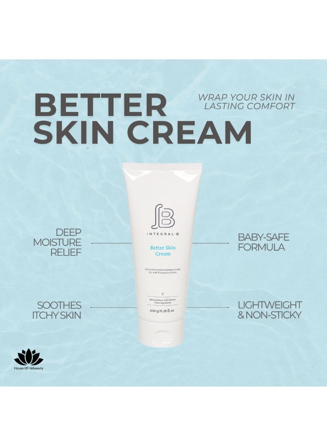 INTEGRAL B | K-Beauty Better Skin Cream – Korean Deep Moisturizing Cream for Sensitive, Dry & Itchy Skin | Babies, Adults & Elderly | 200g - Image 3