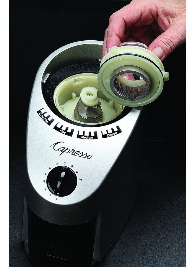 كابريسو مطحنة كابريسو 560 إنفينيتي المخروطية، فضية مصقولة، 8.5 أونصة  - Image 5