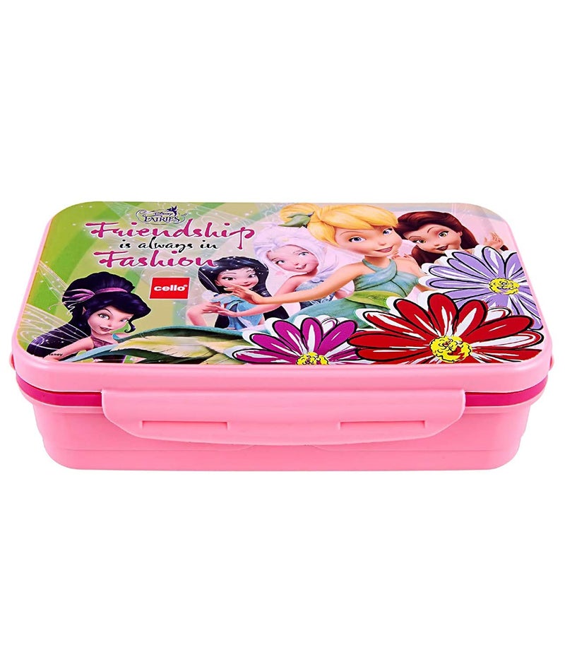 Cello CELLO HI-Lunch Small Deluxe Insulated Lunch Box with Inner Steel and Stainless Steel Veg Box, Attractive Fairies Print, Pink  - Image 5