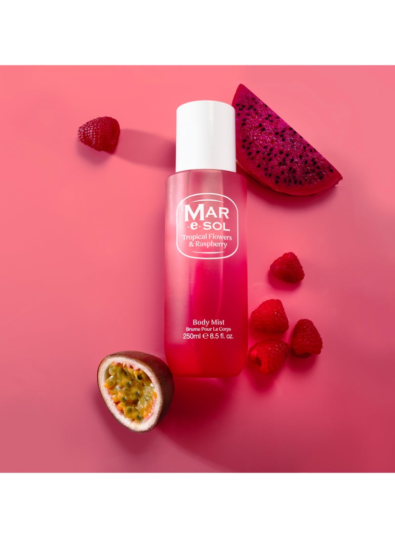 MAR.e.SOL Tropical Flowers & Raspberry Body Mist for Women, 250ml – Long-Lasting & Refreshing Summer Scent with Exotic Florals and Juicy Berries - Image 2