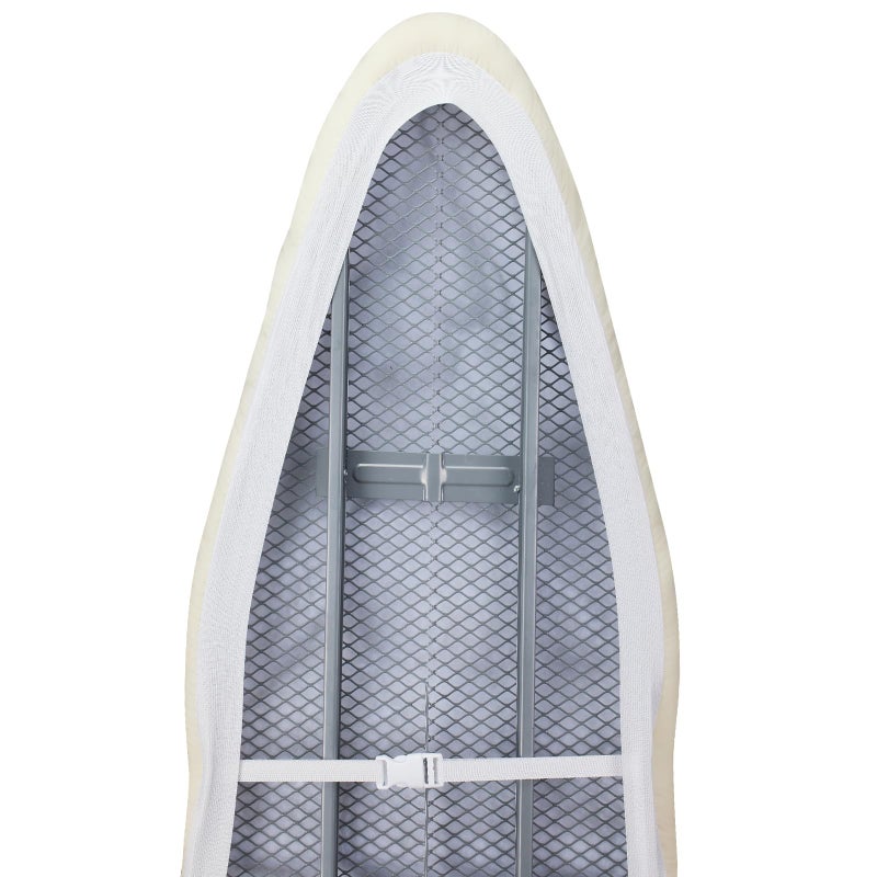 BNDX Ironing Board Cover, 15" x 54" Standard Size Thick Padding with 2" Elastic, Stain Resistant & Durable Scorch, 2 Click Buckles for Smooth Iron Beige Natural Twill(Bonus Plastic Bag Holder) - Image 5