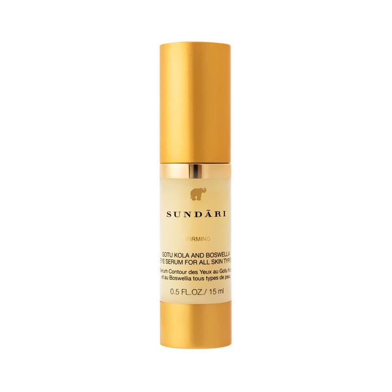 Sundari SUNDARI Gotu Kola and Boswellia Eye Serum, 0.5 Fl Oz, Firming Eye Contour Treatment, Reduces Bags, Wrinkles, & Tightens for Fresh, Youthful Appearance