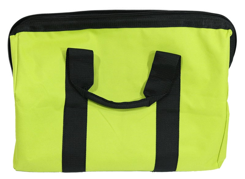 Ryobi Green Wide Mouth Collapsible Genuine OEM Contractorâ€™s Bag w/ Full Top Single Zipper Action and Cross X Stitching - Image 3