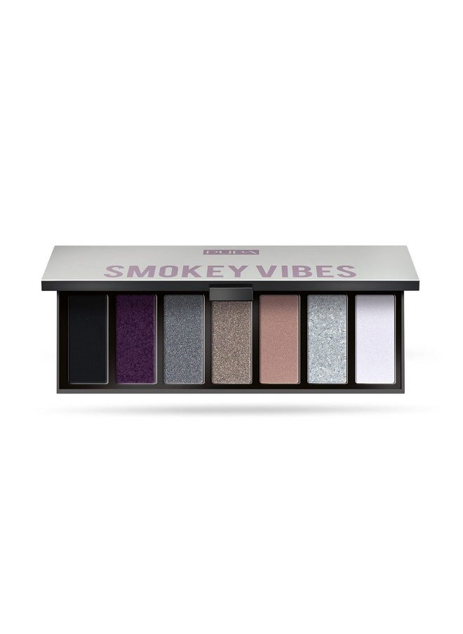 Pupa Milano Make Up Stories Eyeshadow Palette 002 Smokey Vibes 7Shade Shadow Collection With Matte, Satin, And Metallic Color Options High Pigment Formula Soft, Blendable Texture 0.469 Oz  - Image 1