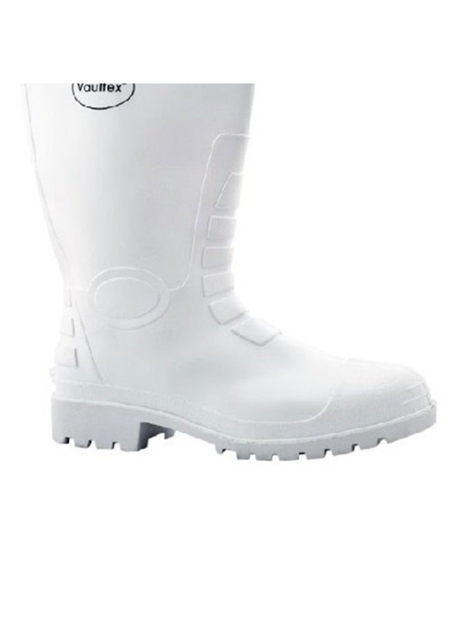 Vaultex RBW12 PVC Steel Toe Safety Gumboots - White, 42 - Image 2
