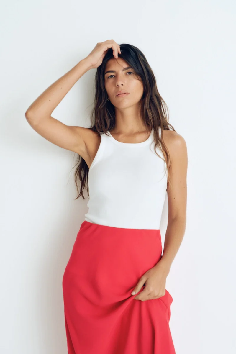 H&M Crêpe slip skirt