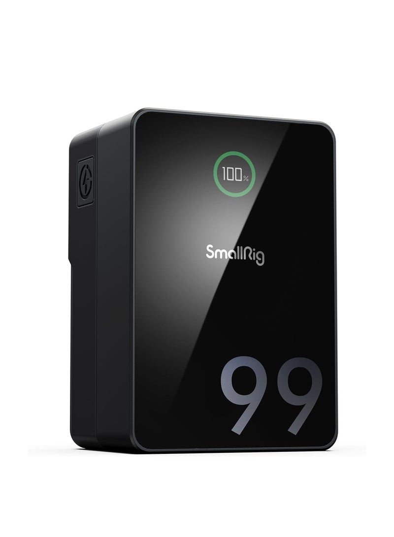 SMALLRIG V Mount Battery VB99 Pro 6700mAh 99Wh 14.8V V-Mount Battery Support 100W PD USB-C Fast Charger, with D-TAP, Dual USB-C, Dual DC Port, USB-A, for Camera, Camcorder, Monitor, Filmmaker - 4292 - Image 1