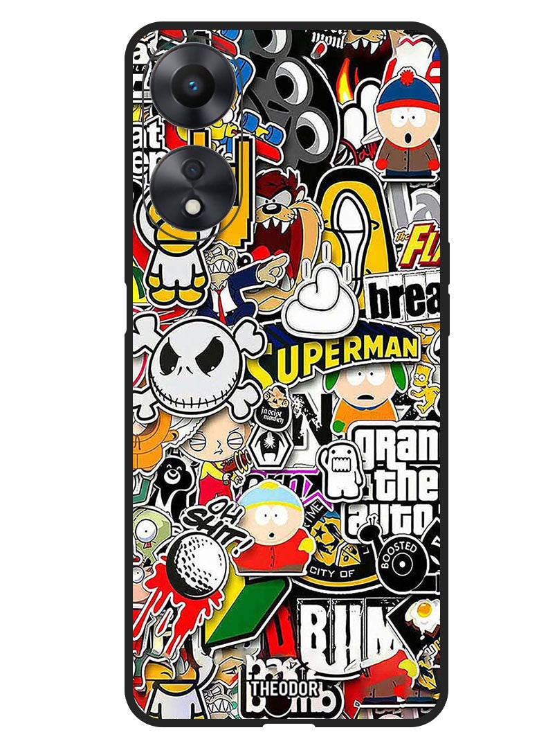 Theodor Protective Case Anti Scratch Shock Proof Bumper Cover For Oppo F23 5G superhero tags - Image 1