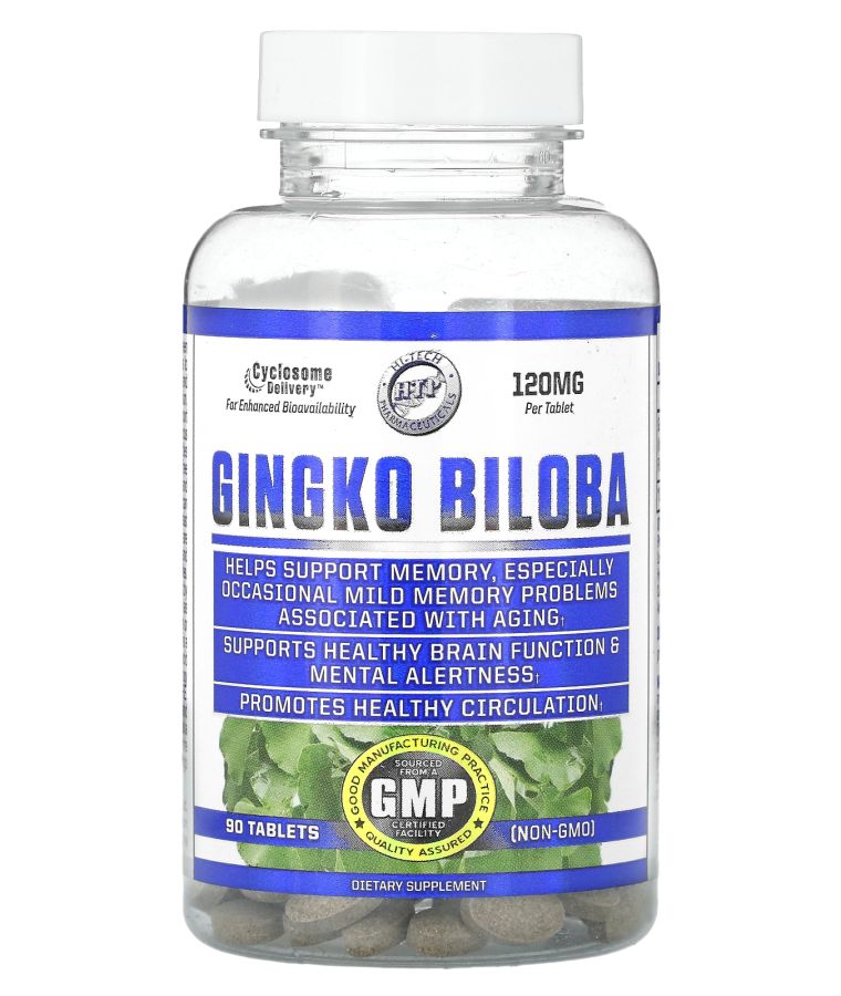 hi tech pharmaceuticals Gingko Biloba 120 mg 90 Tablets
