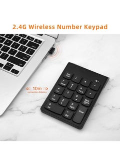Generic Wireless Number Pad, Numeric Keypad 10 Key USB Keyboard, Financial Accounting Numpad for Laptop,Notebook,PC,Desktop  - Image 3