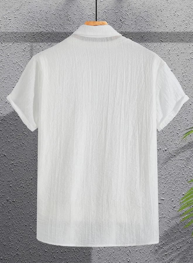 Take Two Men Plus Size Textured Casual Shirt