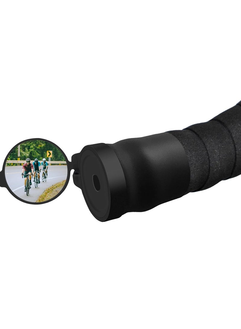 Zikra Bicycle Mirror for Handlebars, Foldable Road bike mirror for Handlebars, Cycle Rear View Mirror, Universal 360° Rotating Mini Handlebar mirror, Cycle Rear View Mirror for Road Bikes - Image 1