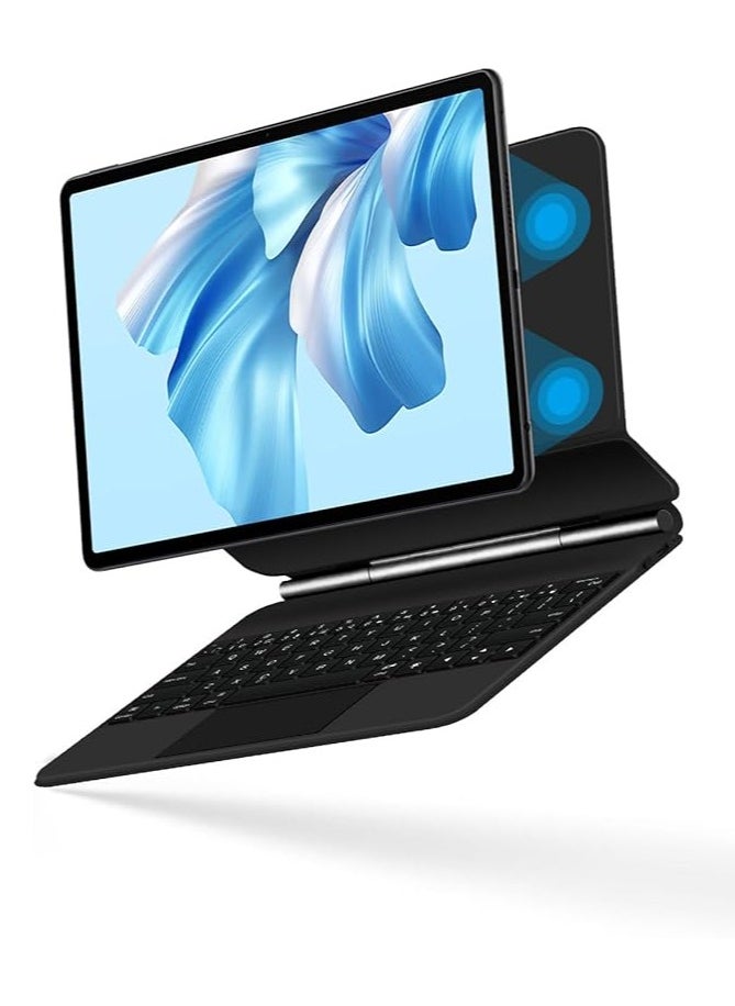 General - Magic Smart Bluetooth Keyboard Case Compatible with HUAWEI MateBook E 2023 12.6 Inch DRR-W76 with Trackpad RGB Keyboard for MateBook E 2023 - Image 1