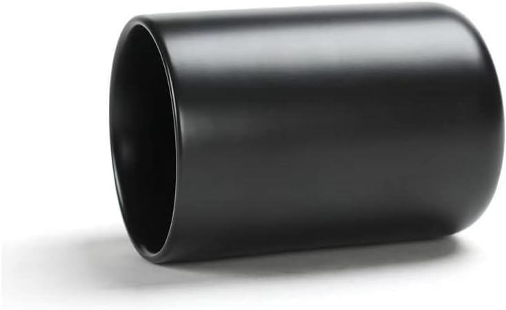 RabyLeo Japanese Simple Black and White Style, handleless Ceramic Mug, Tea Cup, Toothbrush Holder, Coffee Cups (Black) - Image 5