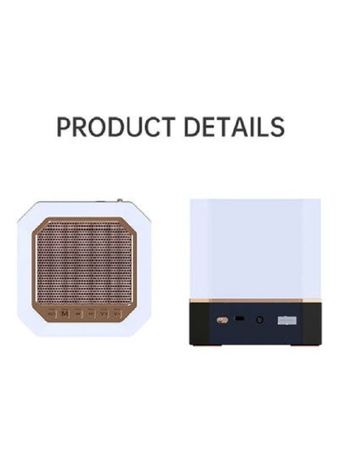 A portable speaker for the Qur’an with a 3D design, a small size that works with smart Bluetooth, white, and it supports memorizing the Qur’an, with the ability to choose from 18 reciters and 14 langu - Image 2