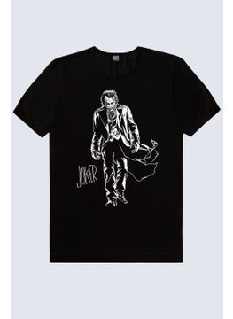 Rock&Roll Joker with Coat Black Short Sleeve Men's T-Shirt  - Image 1