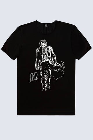 Joker with Coat Black Short Sleeve Men's T-Shirt - pzsku/Z05B8167E2A97218C8246Z/45/_/1725794869/f18c2bdb-0c9e-4f6a-927b-570f2302adea