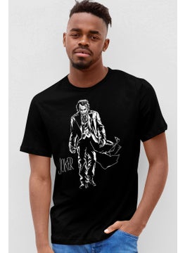 Rock&Roll Joker with Coat Black Short Sleeve Men's T-Shirt  - Image 3
