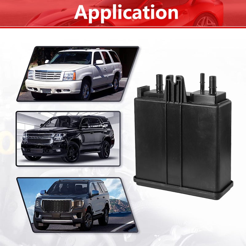 Vapors Canister Black High-Quality Plastic & Carbon Material - Strong Absorption Fuel Vapor Control Valve for Engine Fuel System Replacement Fits 911-199 22963841 215-464 - Image 5