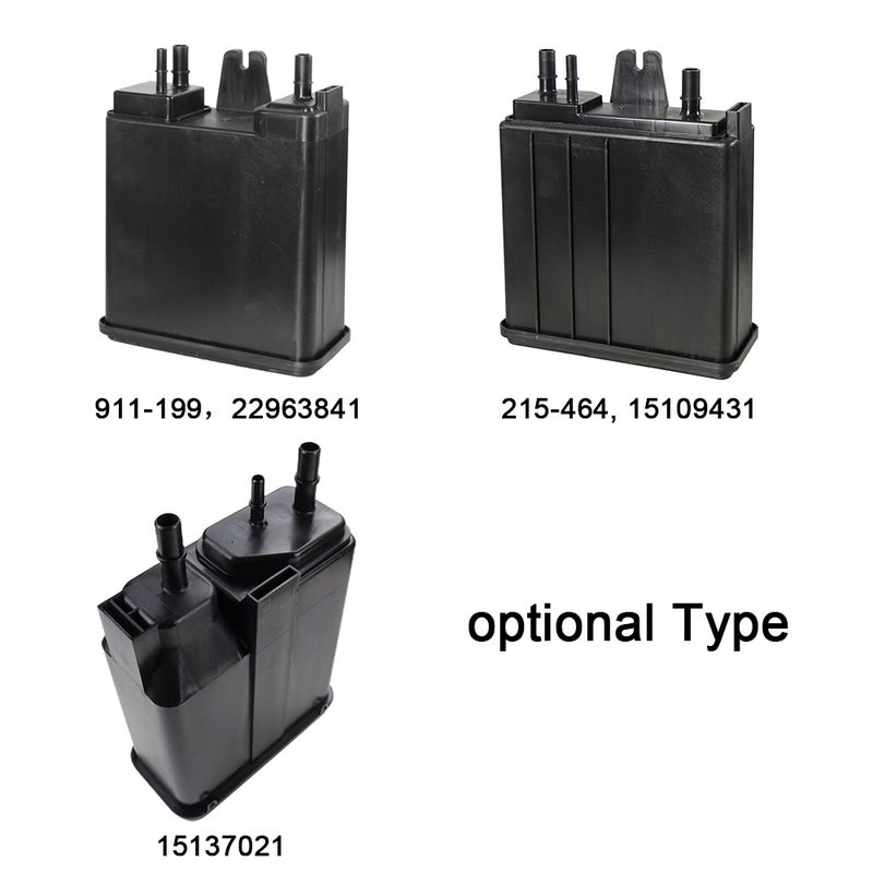 Vapors Canister Black High-Quality Plastic & Carbon Material - Strong Absorption Fuel Vapor Control Valve for Engine Fuel System Replacement Fits 911-199 22963841 215-464 - Image 2