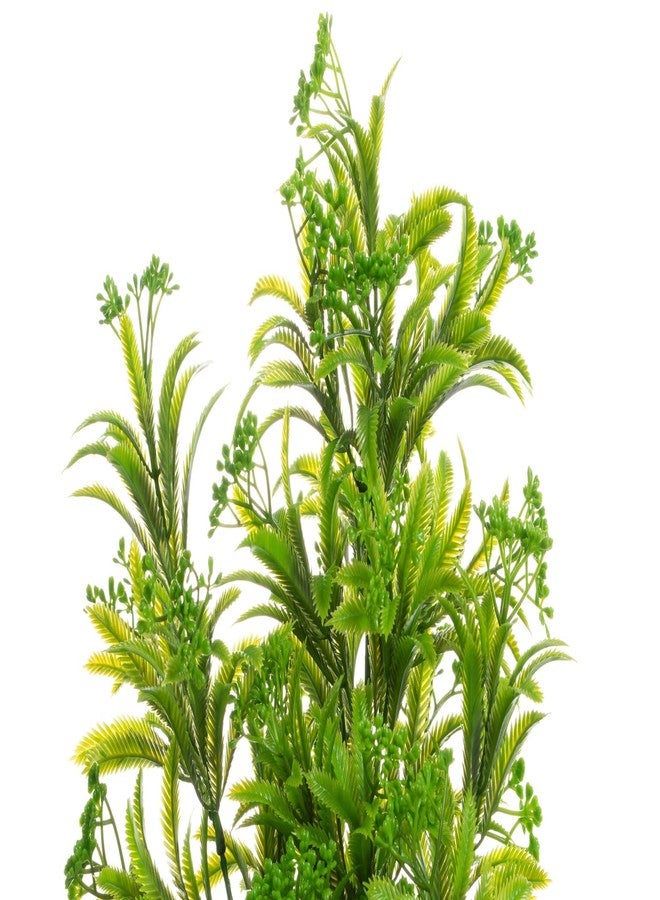 CNZ® Aquarium Decor Fish Tank Decoration Ornament Artificial Plastic Plant Green 11.8-inch, 2-Pack - Image 5