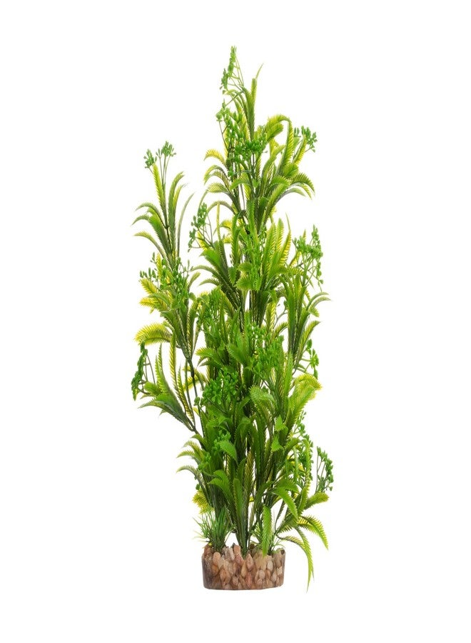CNZ® Aquarium Decor Fish Tank Decoration Ornament Artificial Plastic Plant Green 11.8-inch, 2-Pack - Image 2