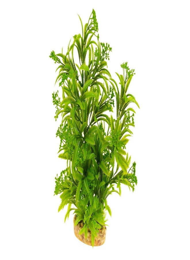 CNZ® Aquarium Decor Fish Tank Decoration Ornament Artificial Plastic Plant Green 11.8-inch, 2-Pack - Image 3