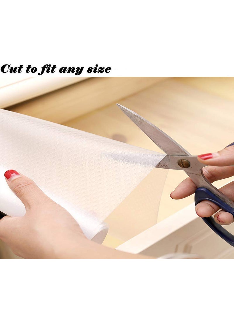 RangTeq RangTeq Waterproof AntiSlip and AntiSkid NonAdhesive Plastic Wardrobe Cupboard Shelf Liner Roll Fridge Mats Cabinet Mat for Kitchen Home Desks Dining Table Runner 45 X 125 cm Random Colour  - Image 3