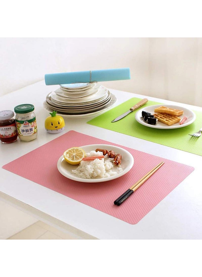 RangTeq RangTeq Waterproof AntiSlip and AntiSkid NonAdhesive Plastic Wardrobe Cupboard Shelf Liner Roll Fridge Mats Cabinet Mat for Kitchen Home Desks Dining Table Runner 45 X 125 cm Random Colour  - Image 5