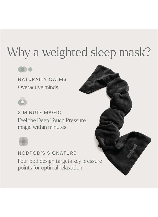 nodpod - Nodpod Gentle Pressure Sleep Mask | Patented Light Blocking Design for Sleeping, Traveling & Relaxation - Black Onyx - Image 1