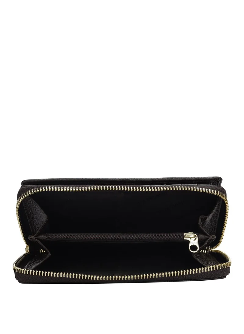 Da Milano  Genuine Leather Brown Ladies Wallet for Women | Best Price UAE