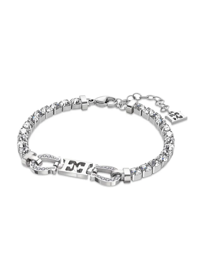 إسكادا Zoe Tennis Bracelet with Escada Logo & Horseshoe Charms – Luxurious Design for Good Fortune