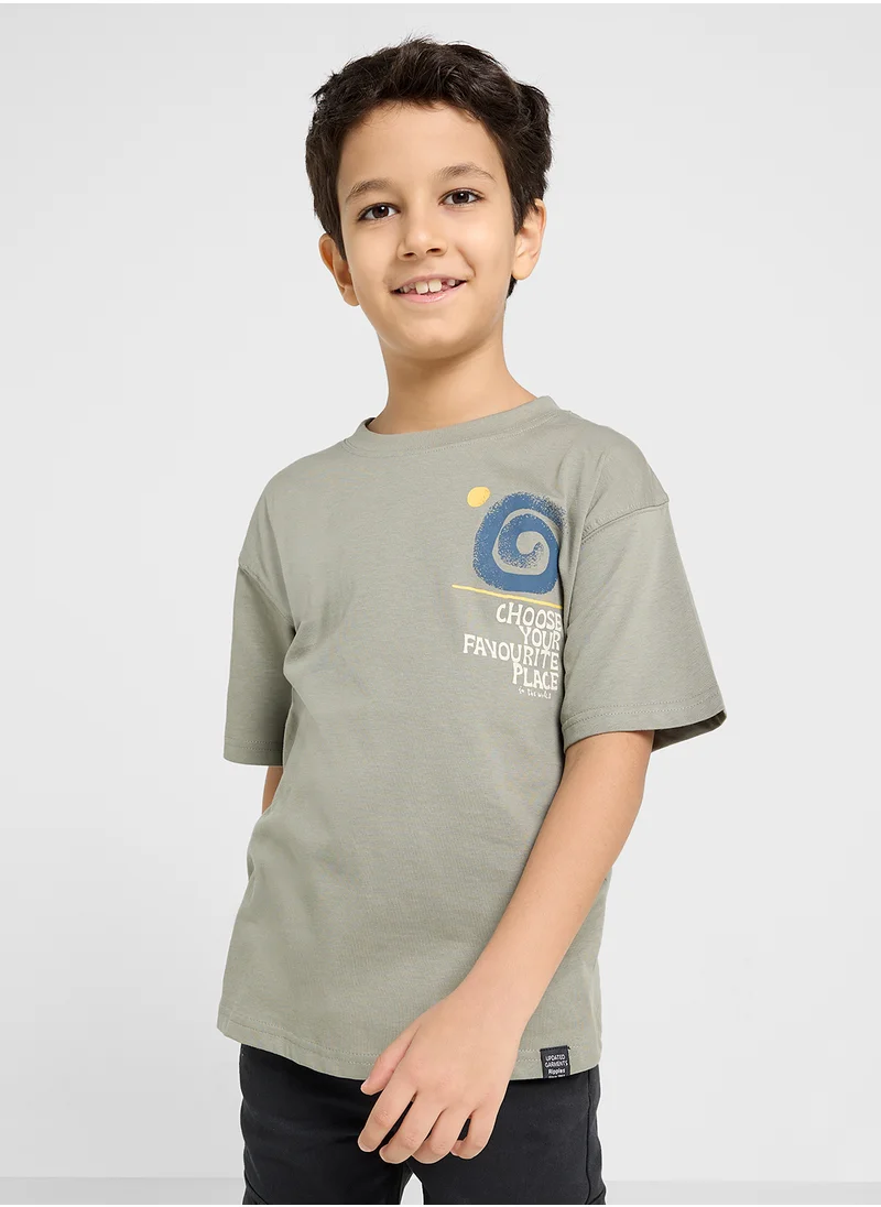 Ripples BOYS DROP SHOULDER T-SHIRT