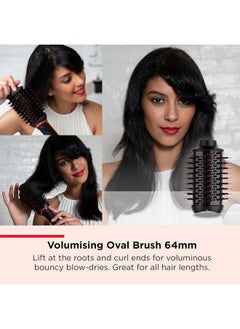 Revlon 820W One-Step Blow Dry Hair Multi-Styler Black and Red 10 x 16.8 x 40 cm RVDR5333ARB  - Image 4