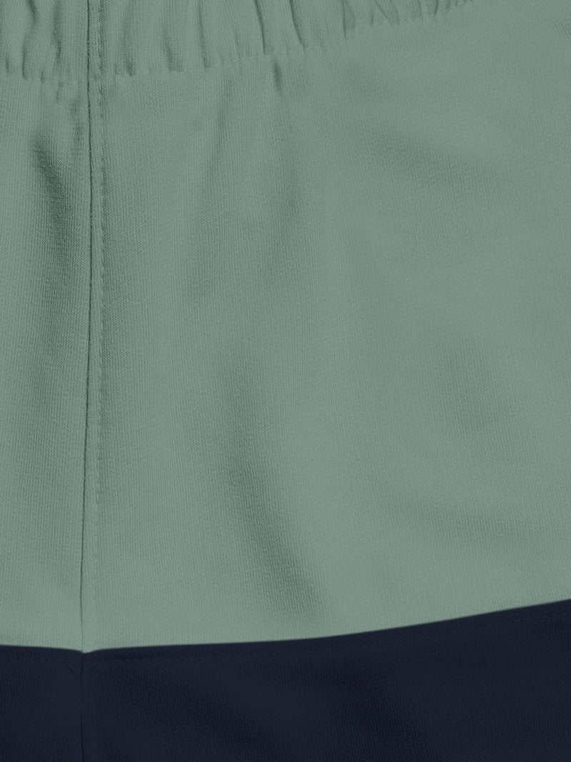 HELLCAT Pack of 3 Trendy Typographic Printed Mid Rise Shorts for Boys - Sea Green/Grey Melange/Maroon_7-8 Years - Image 5