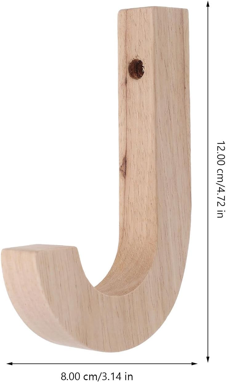 KICHOUSE Wooden Plant Hook Wall Mounted Hanging Bracket for Plants and Flower Pots Gardening for Indoor Outdoor Use Sturdy Wooden Wall Hook for Hanging Random Color - Image 2