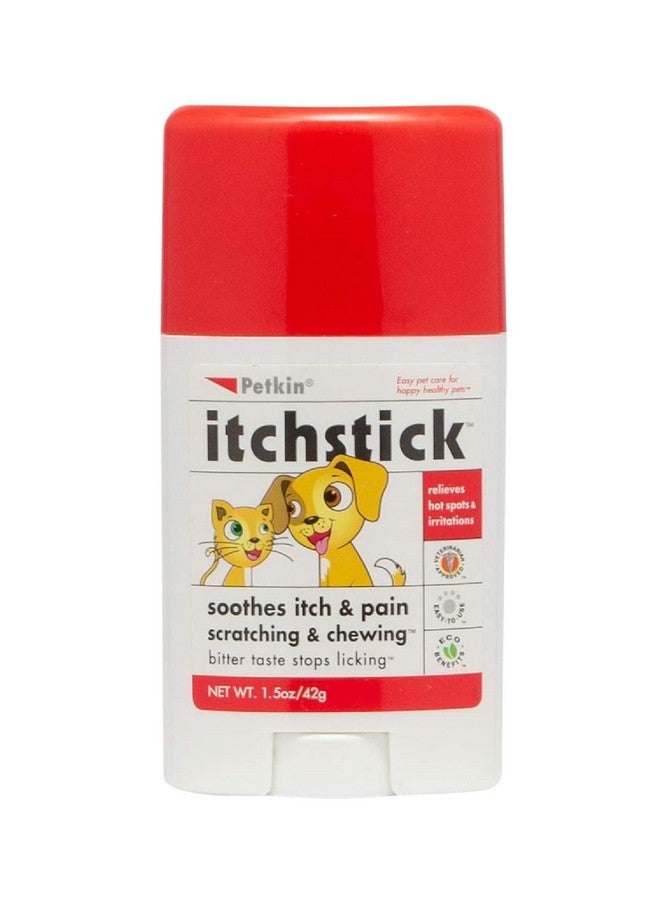 بيتكين عصا بيتكين المضادة للحكة للحيوانات الأليفة - افركيها ببساطة في أي وقت لتخفيف الألم والحكة للكلاب والقطط عند ملامستها - طعم مرير يمنع اللعق والمضغ - الوزن الصافي 1.5 أونصة - مثالية للمنزل أو السفر - Image 1