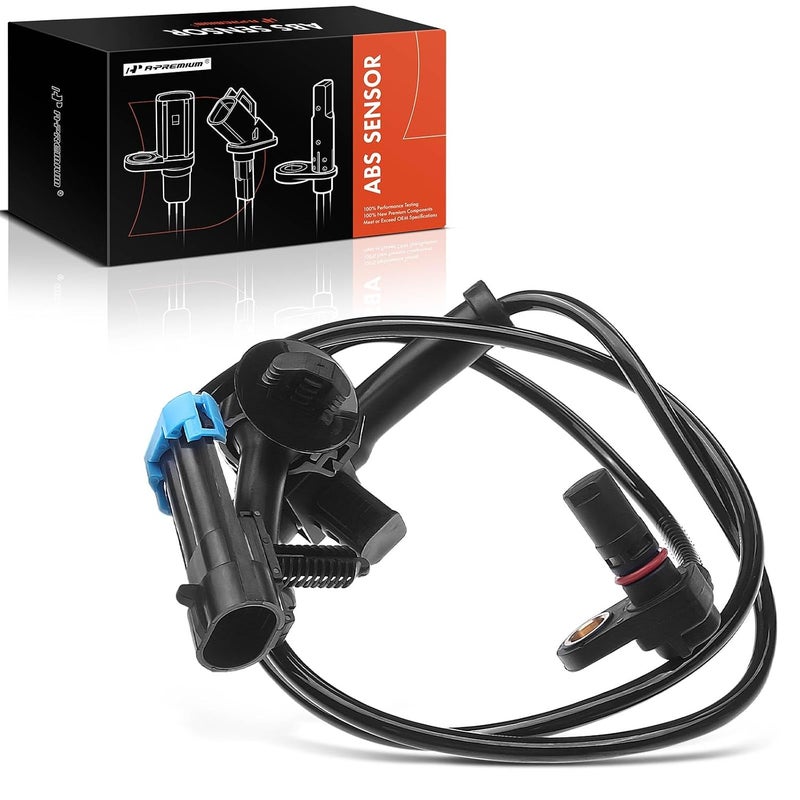 A-Premium ABS Wheel Speed Sensor Rear Left or Right Compatible with Chevrolet Suburban 1500 Avalanche 2007-2013 Tahoe GMC Yukon XL 1500 Escalade ESV 2007-2014 20938122 - Image 1