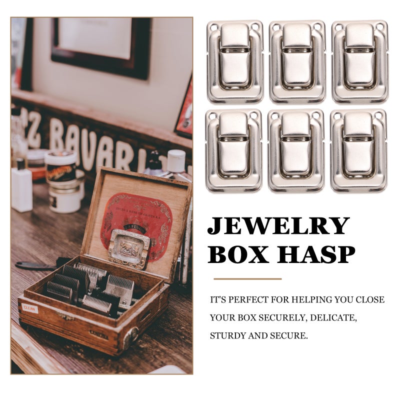 30pcs Antique Hasps Latches Unique Retro Jewelry Box Suitcase Buckle - Image 4