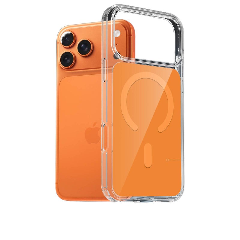 MagSafe Case | Drop Protection | Strong Magnetic | Shockproof Cover for iPhone 13 | Orange - Image 3