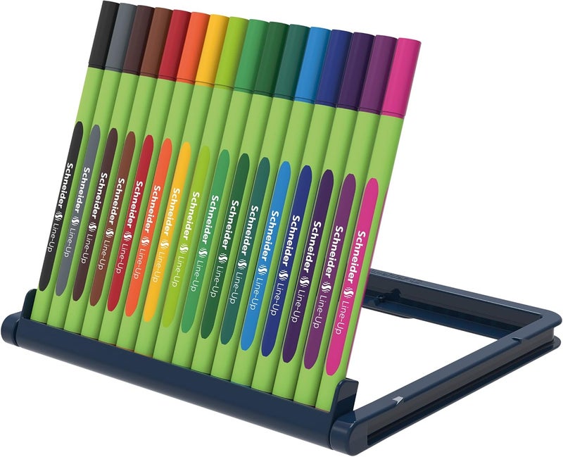 Schneider قلم فايلاينر من شneider مع حقيبة قابلة للوقوف، 0.4 مم، 16 قطعة، ألوان متنوعة (191092) - Image 4