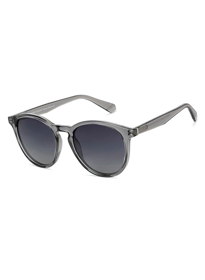 VINCENT CHASE Unisex Mirage Full Rim Round Polarized & UV Protected Sunglasses For Men & Women VC S13972 - 51mm - Grey - Image 2