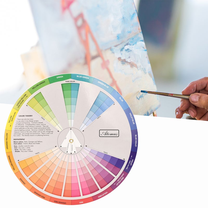 Color Wheel Paper Card: 12-Color Standard Size - Multi-Scene Color Matching Guide - Tattoo & Nail Pigment Reference for Artists, Designers and Color Learners - Image 3