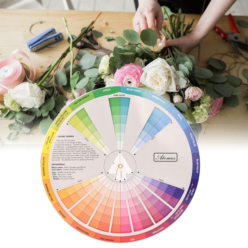 Color Wheel Paper Card: 12-Color Standard Size - Multi-Scene Color Matching Guide - Tattoo & Nail Pigment Reference for Artists, Designers and Color Learners - Image 4