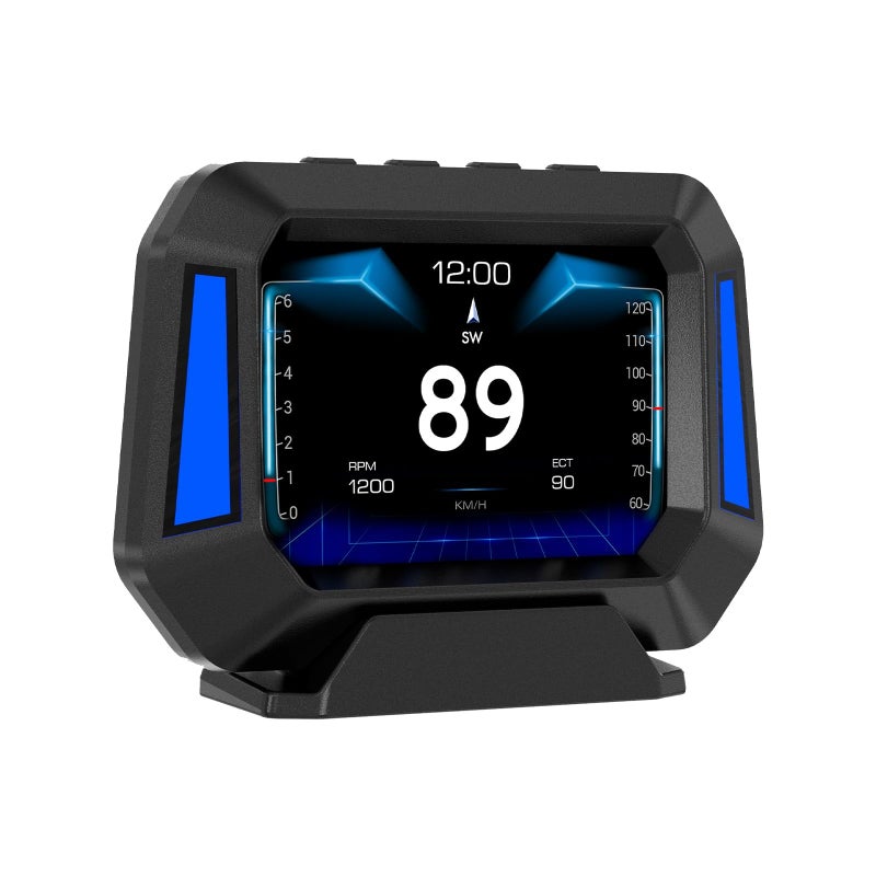 AZIJYV Obd2 Gauge Display P21, Heads Up Display for Cars, Displaying Multiple Functions, Speedometer, Slope Meter, Digital Speedometer for car Suitable for After 2009 - Image 1